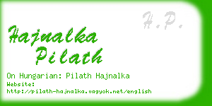 hajnalka pilath business card